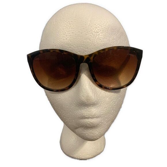 Chanel Authentic 5225Q Vintage Brown Tortoise Cat Eye Sunglasses Italy #56 - Picture 1 of 7